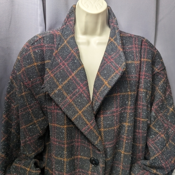 Johnathan Stevens Vintage Wool Blend Jacket Sz 16 - Picture 3 of 11